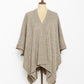 Kimono knit cardigan (Beige)