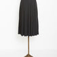 Pleated Midi Skirt (Black)