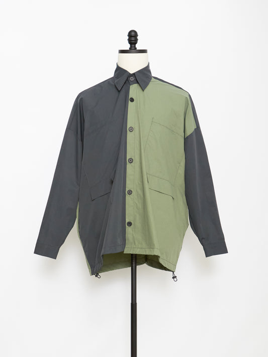 Color Block Trop Shirt (Green)