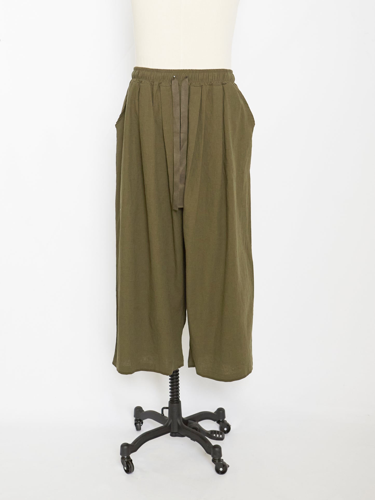 The Wide Linen Pants (Khaki)
