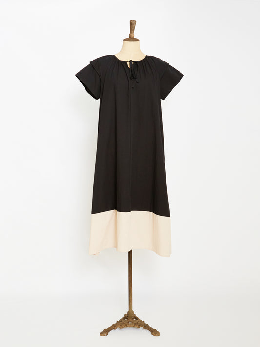 Sailor Collar Dress (Black)