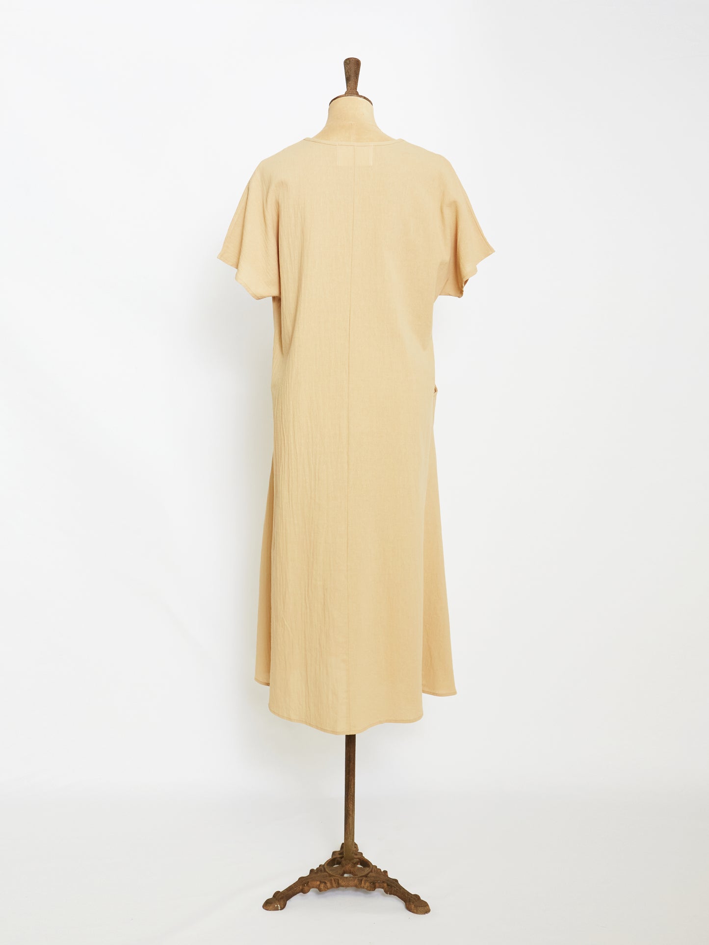 The Flare Linen Dress (Beige)