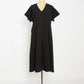 The Flare Linen Dress (Black)