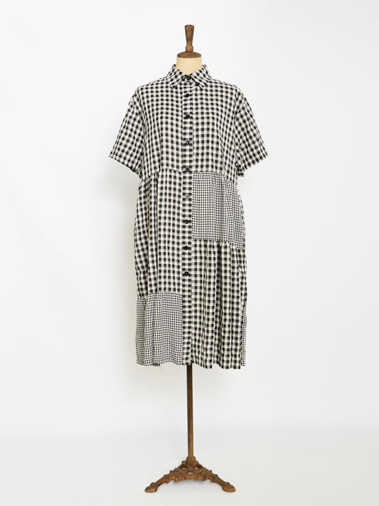 Gingham Check Shirt Dress