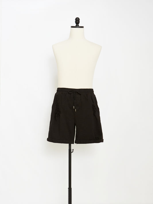 The Distressed Shorts (Black)