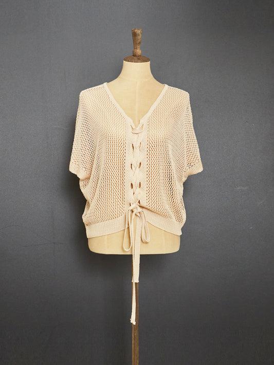 Vacance Knit Top (Beige)