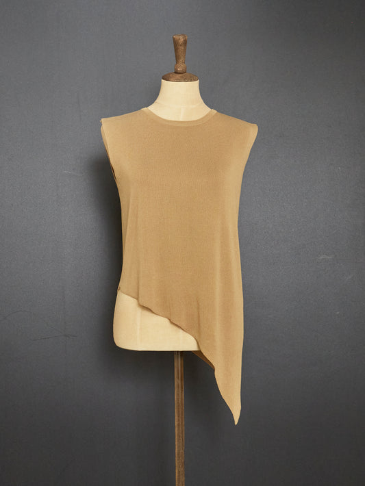 Unbalanced Viscose Top (Brown)