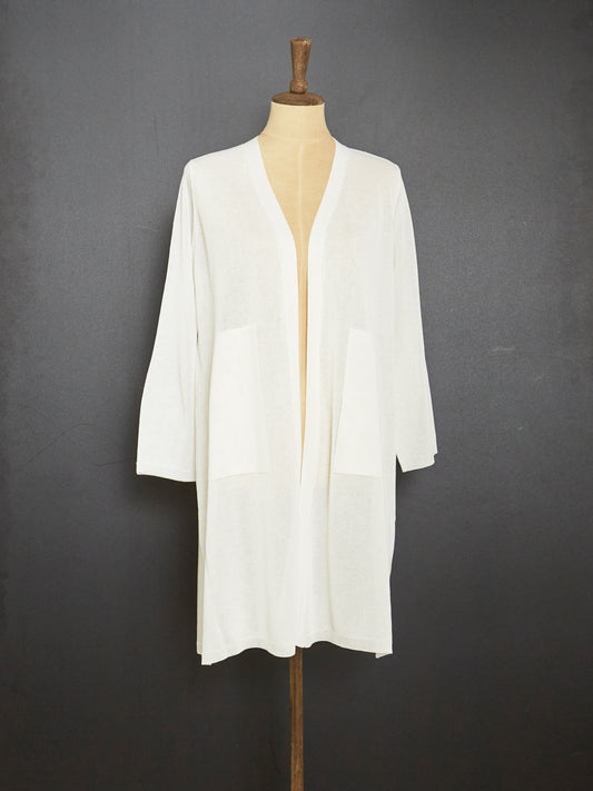 Summer Thin Cardigan (White)