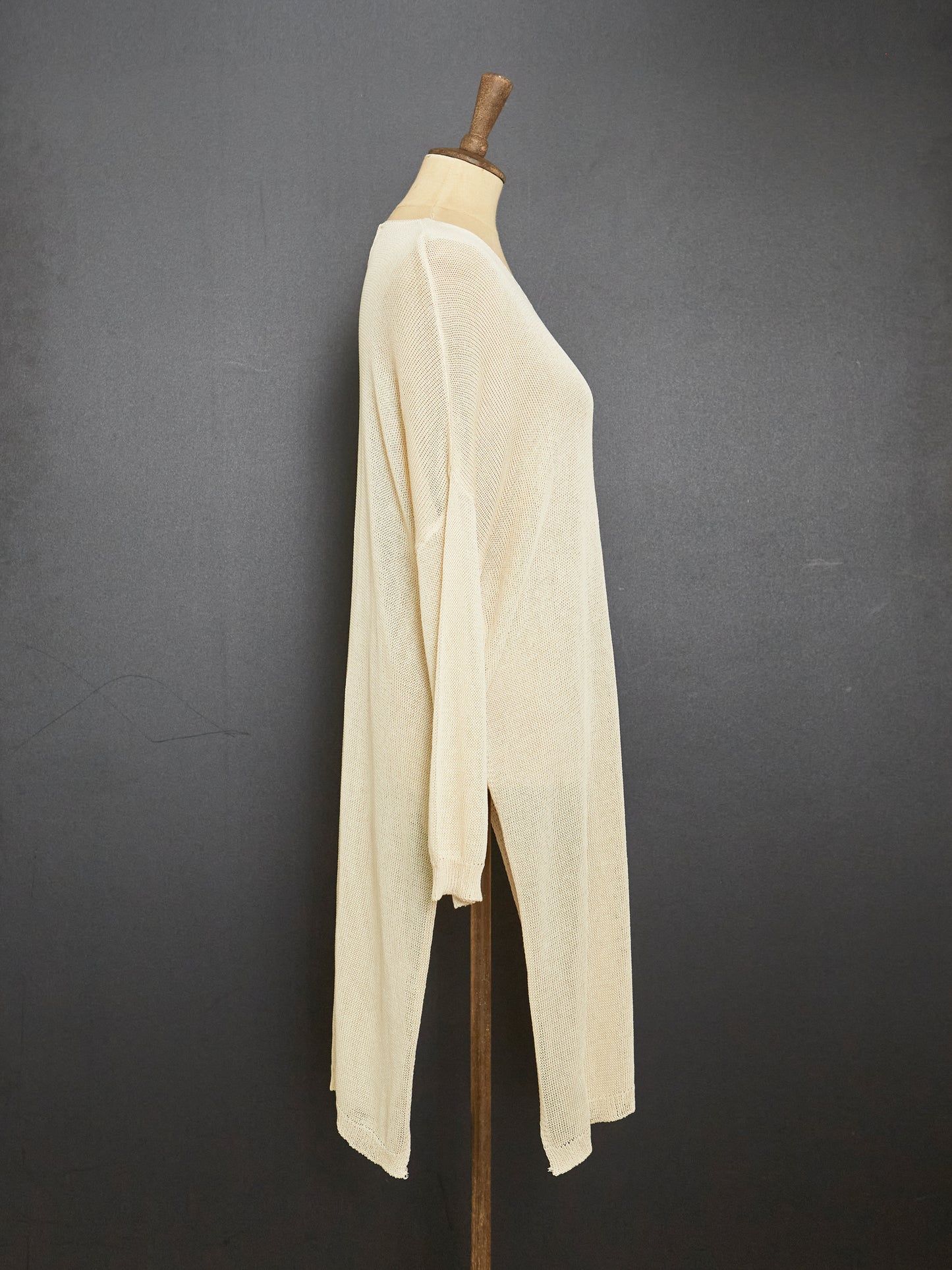 Long Knit Top (Ivory)