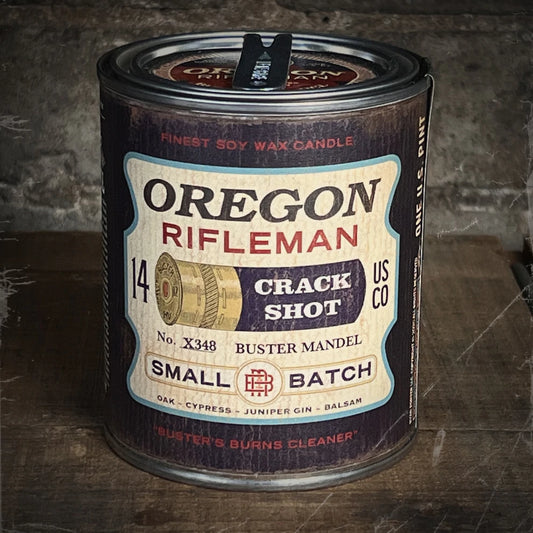 Buster Mandel Candle (Oregon Rifleman)