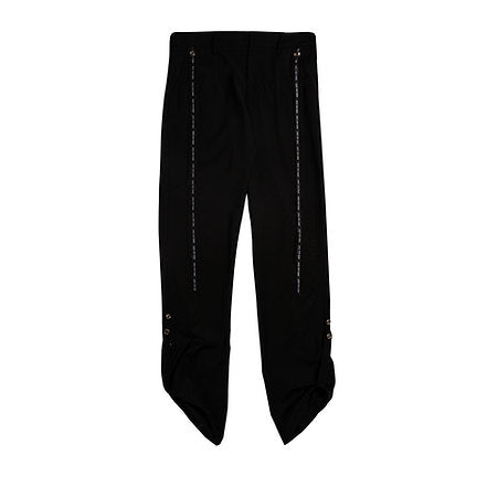 Ribbon Tapered Trousers (Black)