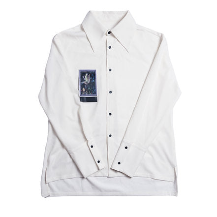 Long Sleeve Printing Shirt (White)