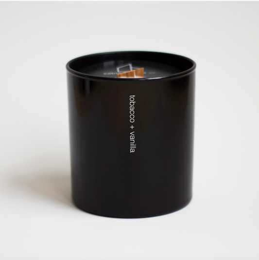 tobacco + vanilla tumbler candle